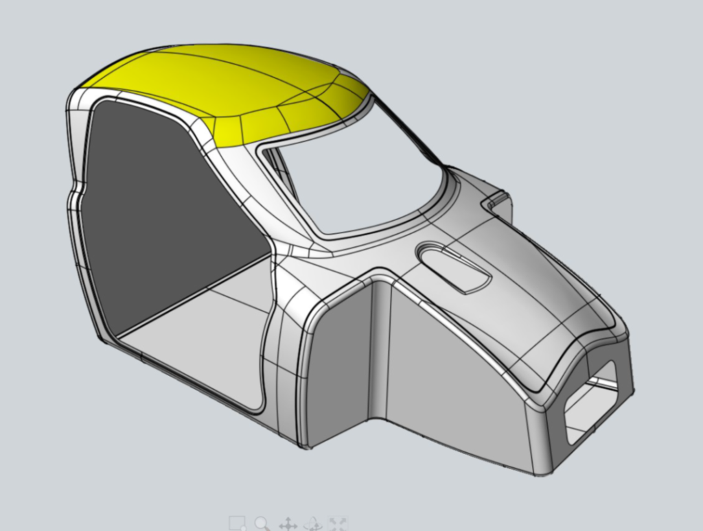 Obszar laminowania dachu